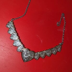 Vintage Montana Silversmiths Silver Engraved Heart Necklace Boot Barn Western